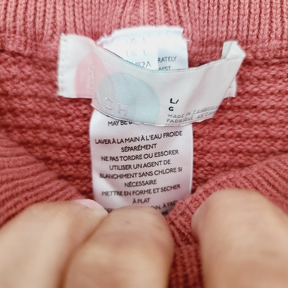 Free People Rust Knit Haylie Pants Size Large - Picture 3 of 4